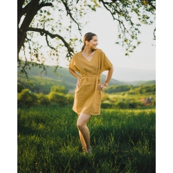 Dress Linen Love - mustard