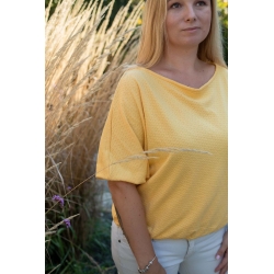 tričko, krátke tričko, oversize tričko, tričko z biobavlny, tričko z organickej bavlny, žlté tričko